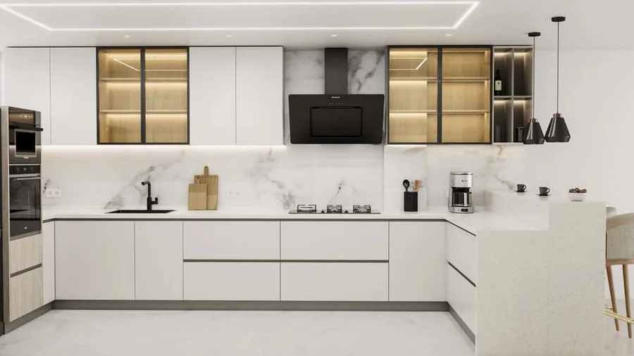 Cocina en península